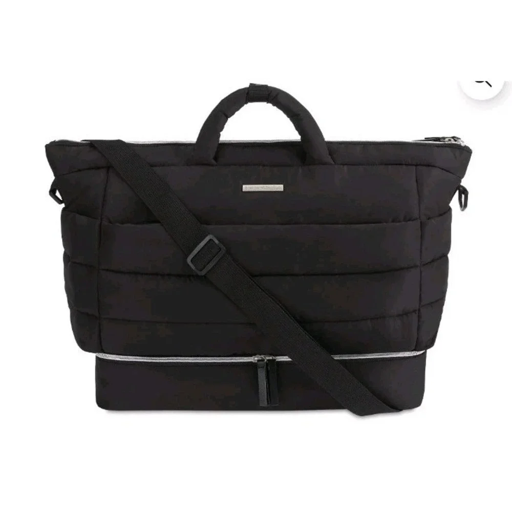 Bananafish Studio 11 Pockets Weekender Tote Diaper Bag Black New No Tags Travel